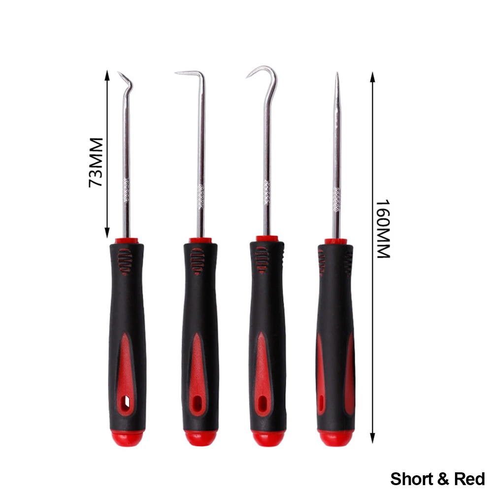Juego de destornilladores de sello de aceite para vehículo, extractor de junta tórica, ganchos de selección, herramientas de reparación de sellado, 16cm, 4 Uds.