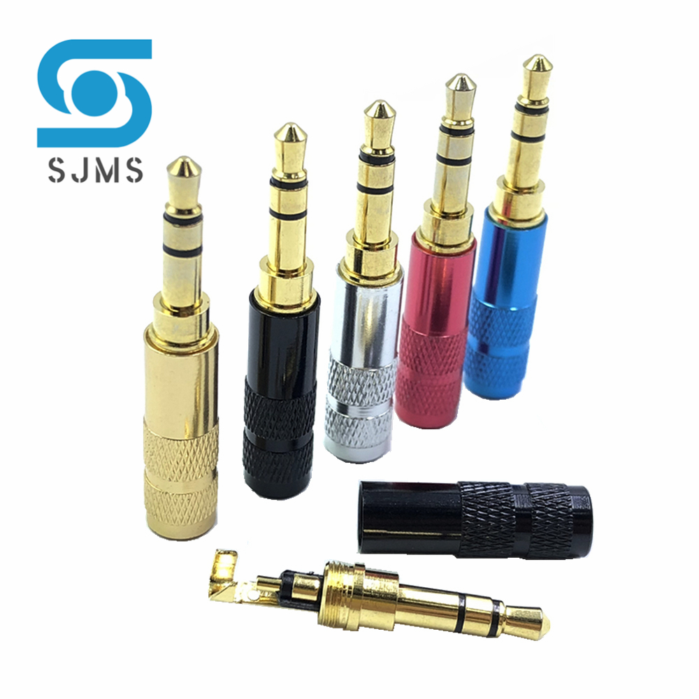 Mini 3.5mm headsetstekker 3- polige jack met clip 3.5 mm reparatie hoofdtelefoon audiostekker jack adapter connector voor 4mm kabeladapter