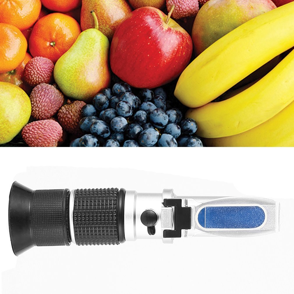 Refractometer 0-90% Optical Sugar Food Beverages Drink Juice ATC Content Meter Tool Test Handheld Measuring Tester