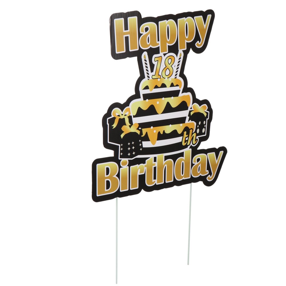 1pc Exquisite Practical Lawn Sign Yard Sign for Birthday Garden Home: Years old