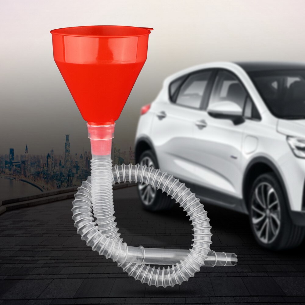 2 in 1 plast vattentank tratt bränsle bensin bensin diesel tratt flexibel för bil motorcykel lastbil fordon auto tillbehör