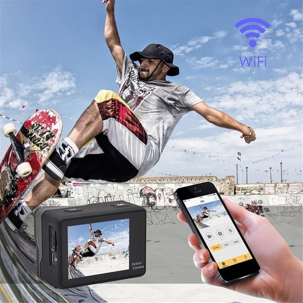 Actie Camera 4K Ultra Hd 30fps Wifi 170D Onderwater Waterdichte Helm Actie Cam Video-opname Camera 'S Sport Cam