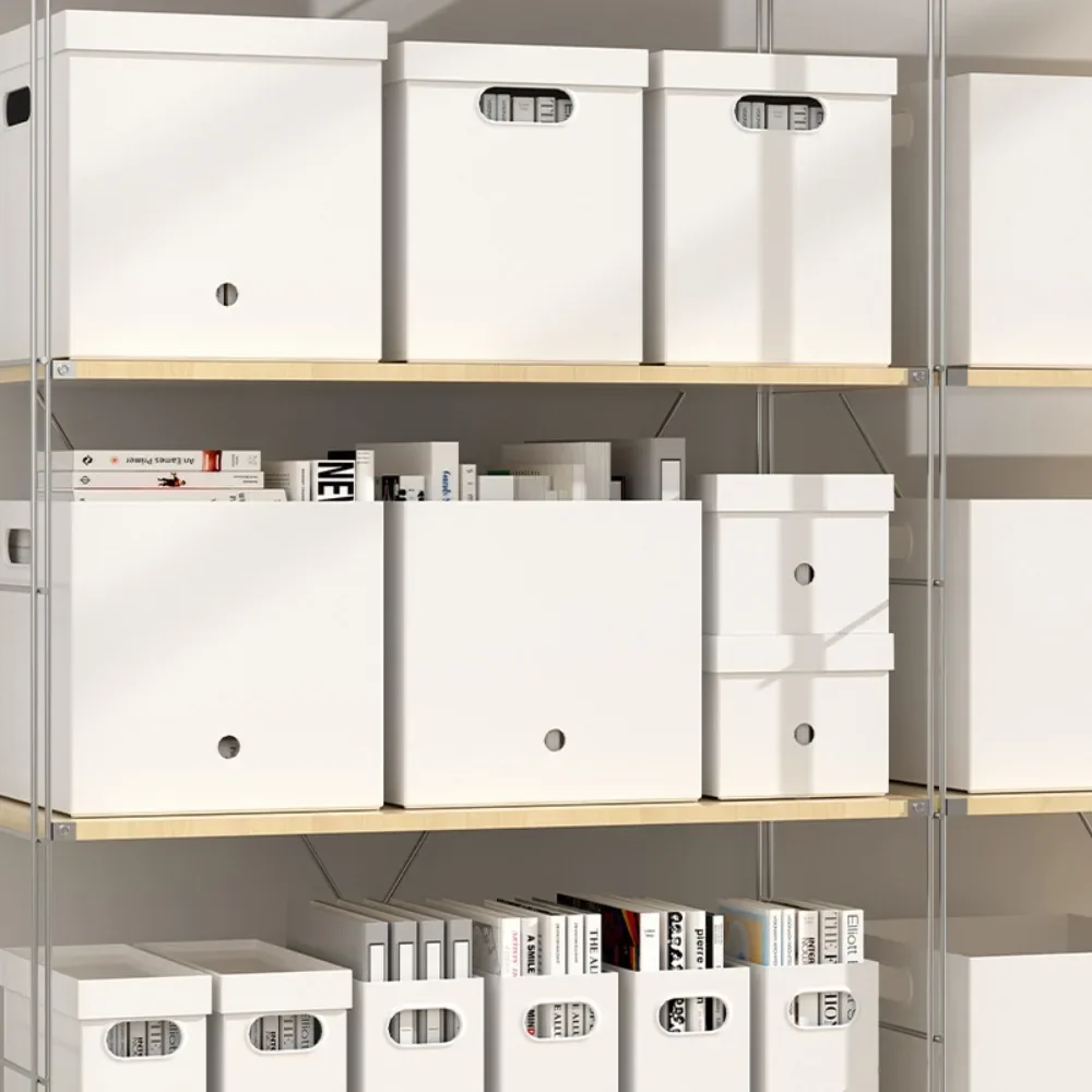 Cesta de almacenamiento de archivos de oficina, gabinete de almacenamiento, organizador de almacenamiento de escritorio para el hogar, adecuado para múltiples escenarios, caja de plástico para juguetes y aperitivos