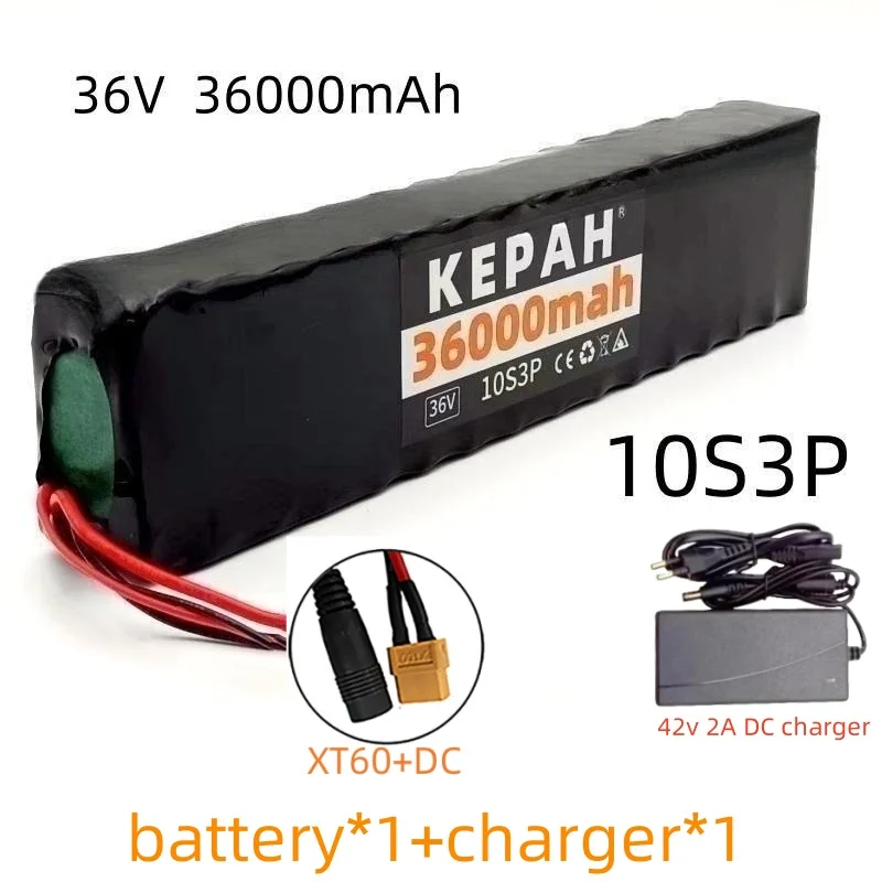 36V 36ah 18650 lithium battery 10s3p 36000mah 1000w 42V electric scooter m365 power battery with battery pack: Ivory