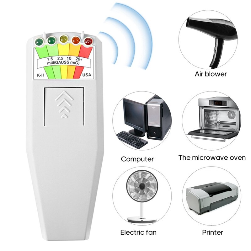 K2 Gauss Electromagnetic Field Meter, Digital Electromagnetic Field Radiation Portable Detector