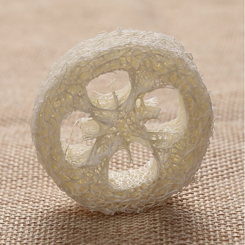 200 Pieces of 4-6 cm Diameter Loofah Slices DIY Custom Soap Tools, Cleaning Supplies, Sponge Washer