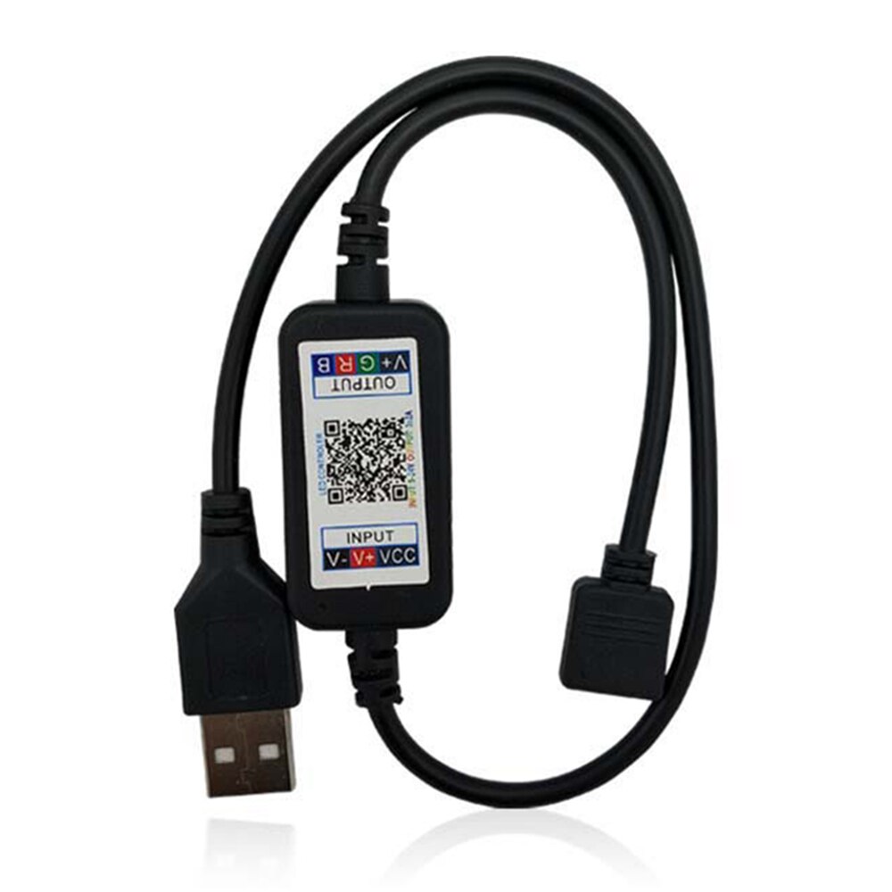 Smart rgb telefon app bluetooth led controller usb stik egnet til 5v 3528 5050 rgb lys strip flerfarvet skiftende tv baggrundsbelysning