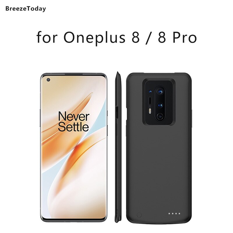 Caso carregador de carregamento caso de energia para oneplus 8 pro bateria caso para oneplus 8 series 8 pro power bank caso bateria capa