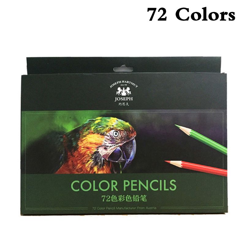 12/18/24/36/48/72 färger träfärgade pennor lapis de cor konstnär målning oljefärg penna skolritning skiss konsttillbehör: 72 färger-oljiga