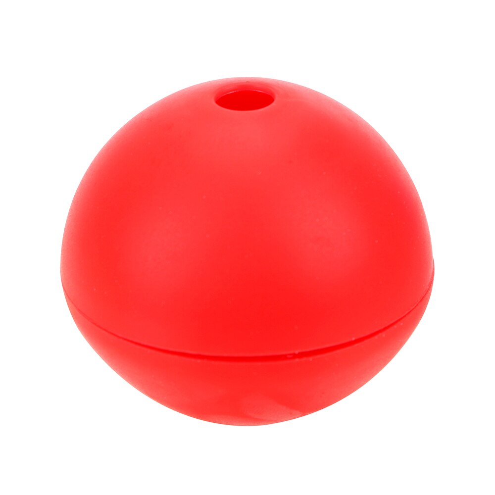 Siliconen ijsvormen whisky wijn cocktail ijsblokjes keuken bakgereedschap ijsbalmaker diy voetbal enkele koffer bakvorm: Rood