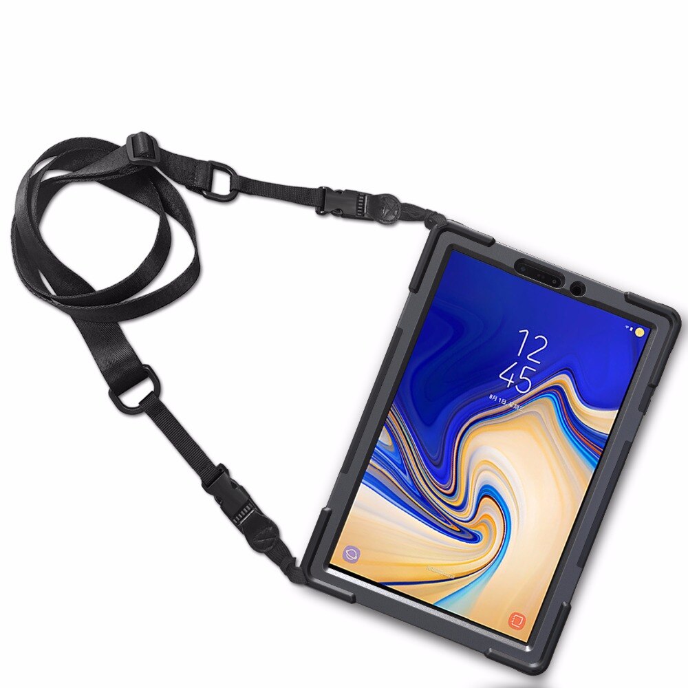 Kotelo samsung galaxy tab  s4: lle 10.5 t830 t835 sm-t830 sm-t835 lapsille lapsille turvallinen vastussuoja rannehihna funda