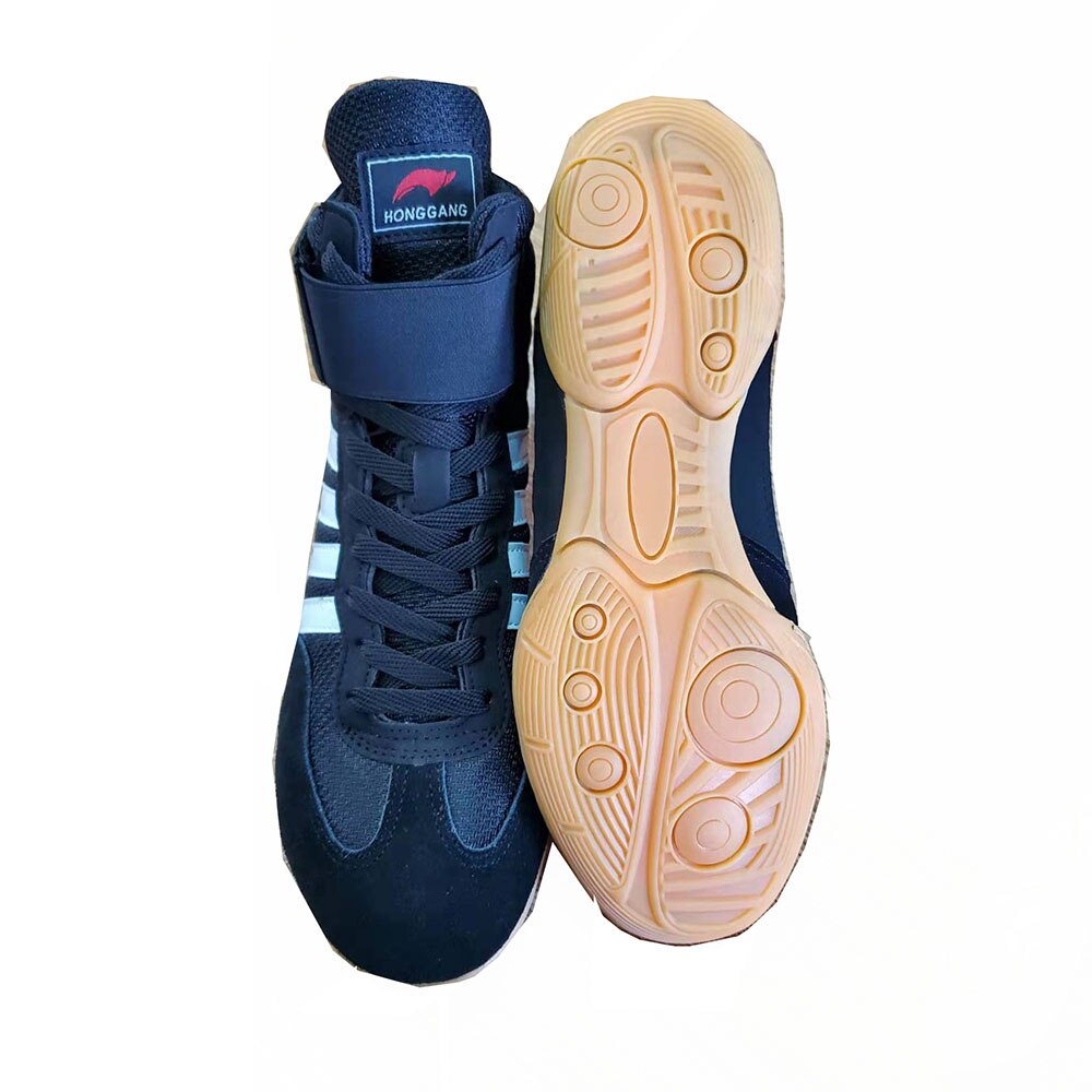 Zapatos de lucha libre para entrenamiento Unisex, SAMBO, de goma al final, zapatillas de cuero Artificial, zapatos de boxeo profesionales, 2022