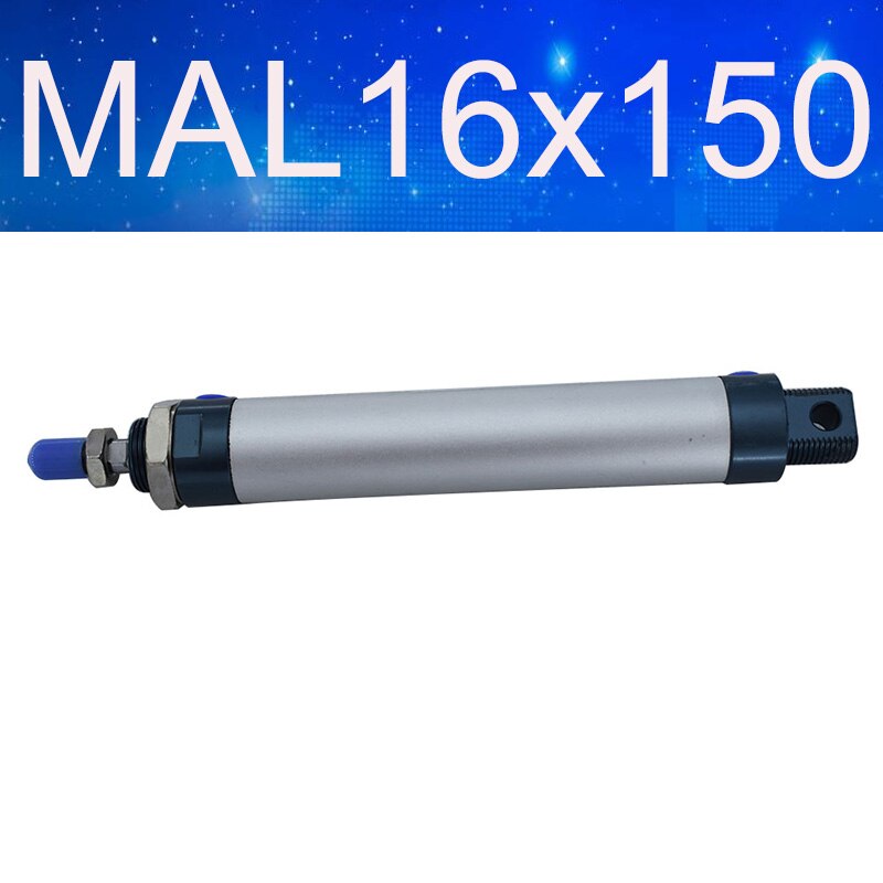 Pneumatische Cilinder - MAL Type - 16mm Boring - 25-500mm Slag - Aluminiumlegering: Mal 16 x 150