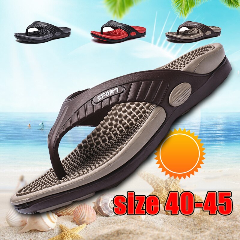 Infradito da spiaggia pantofole da uomo estive sandali da massaggio scarpe Casual da uomo comode 2022 moda uomo infradito calzature di vendita calde