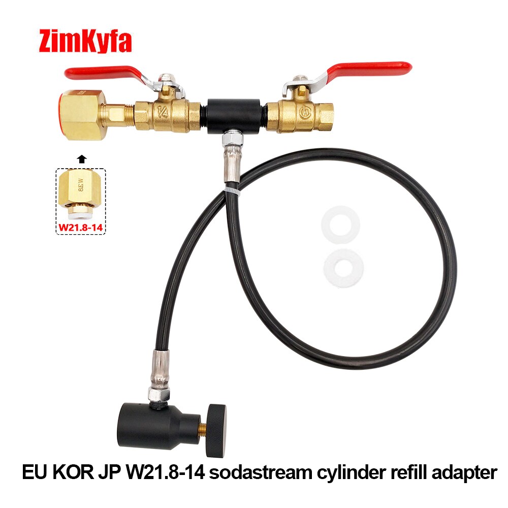 Adaptateur de recharge de CO2 W21.8, cylindre de carburateur de Soda, réservoir