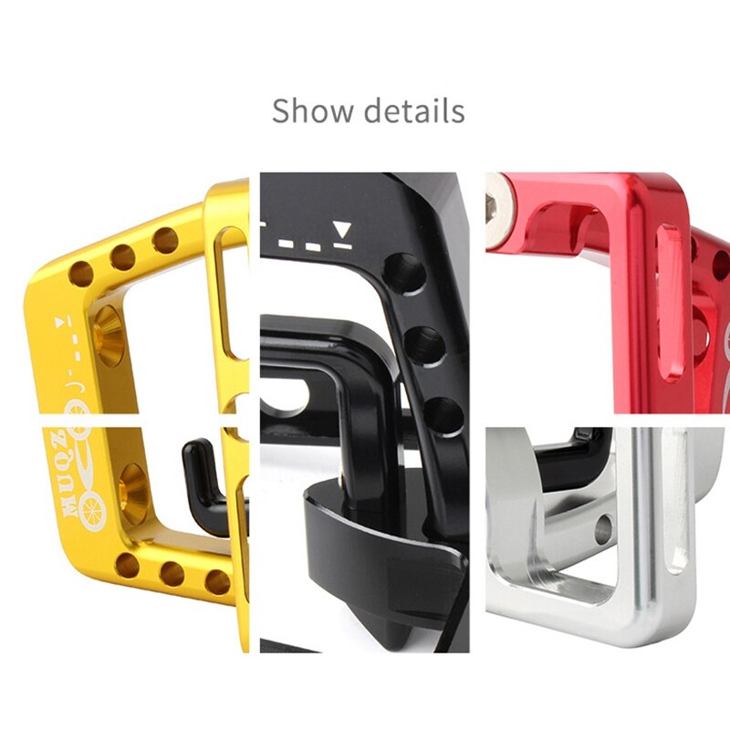 Muqzi Bicycle Front Carrier Block - For Brompton Dahon Folding Bike - Aluminum Alloy - Foldable Cargo Rack Bracket