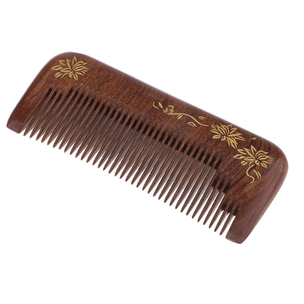 Hair Comb - Wood with Anti-Static & No Snag Handmade Brush for Beard, Head Hair, Mustache with in Box