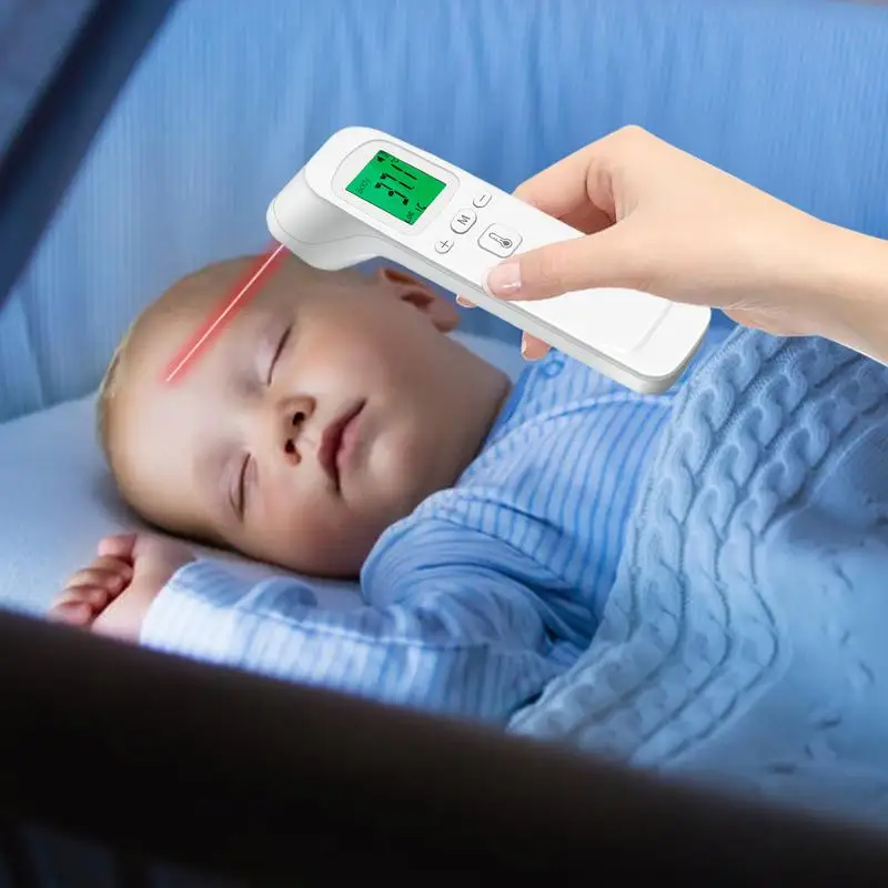 Thermomètre frontal médical sans contact, thermomètre numérique infrarouge, jauge de température infrarouge pour adultes et enfants, thermomètre de fièvre