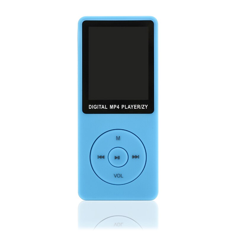 70 Hours Playback MP3 MP4 Lossless Sound Music Player FM Recorder TF Card Portable: Blue