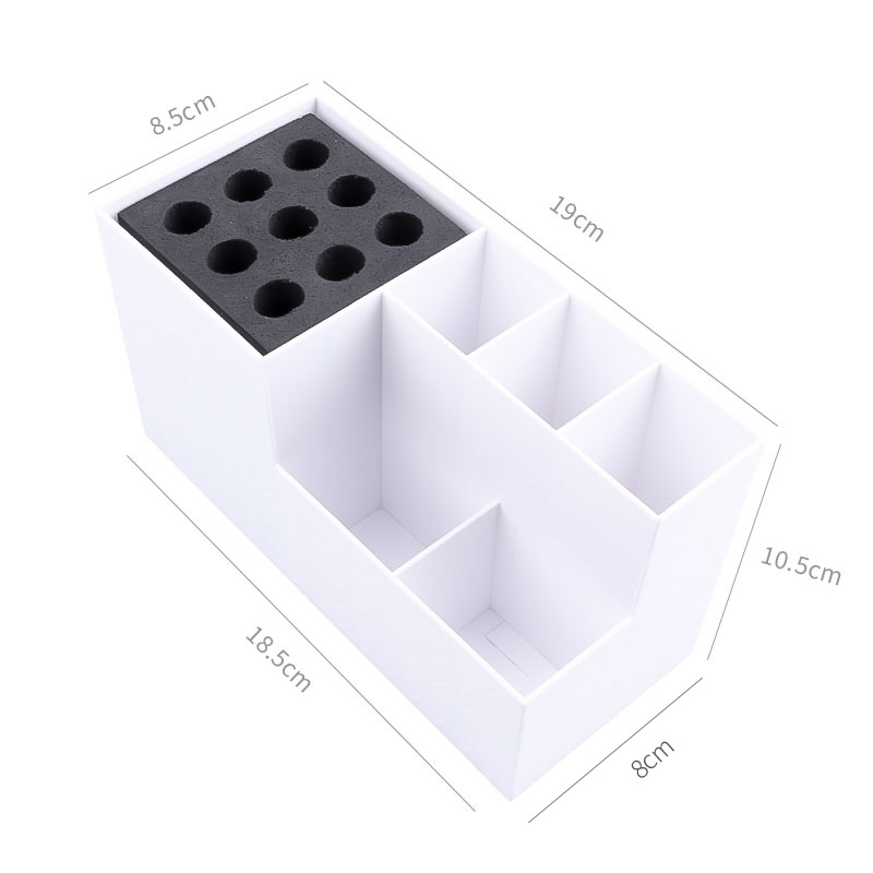 Suministros de peluquería para barbería, caja de almacenamiento para peines, soporte para tijeras, organizador, estante para peluquero, accesorios de salón: violet