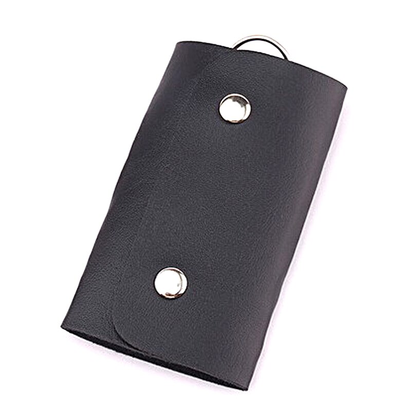 Mannen Vrouwen Solid PU Sleutel Portefeuilles Bedekt Knoppen Unisex Mode Keys Organizer Houders Opbergzakken Creatieve 5 Kleuren: 5