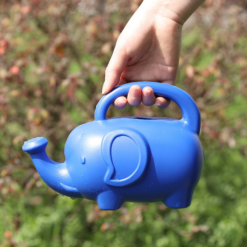 1 st utomhus elefant vattenkanna trädgårdsarbete tecknad baby söt tecknad plast vattenkruka
