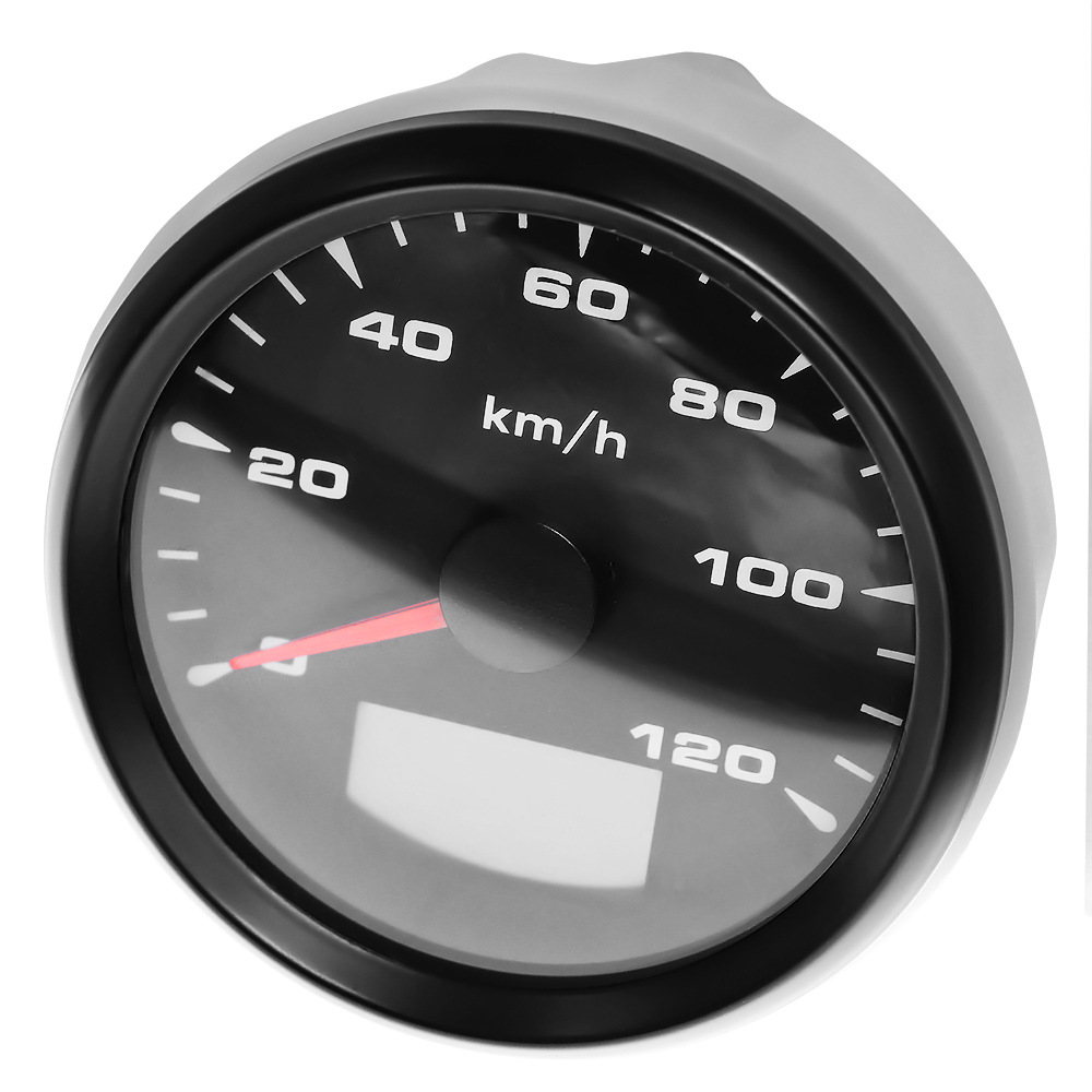 85 Mm Auto Marine Boot Digitale Snelheidsmeter Met 7 Kleuren Achtergrondverlichting Gps Speed Gauge 120kmh 200kmh Fit 9 ~ 32V