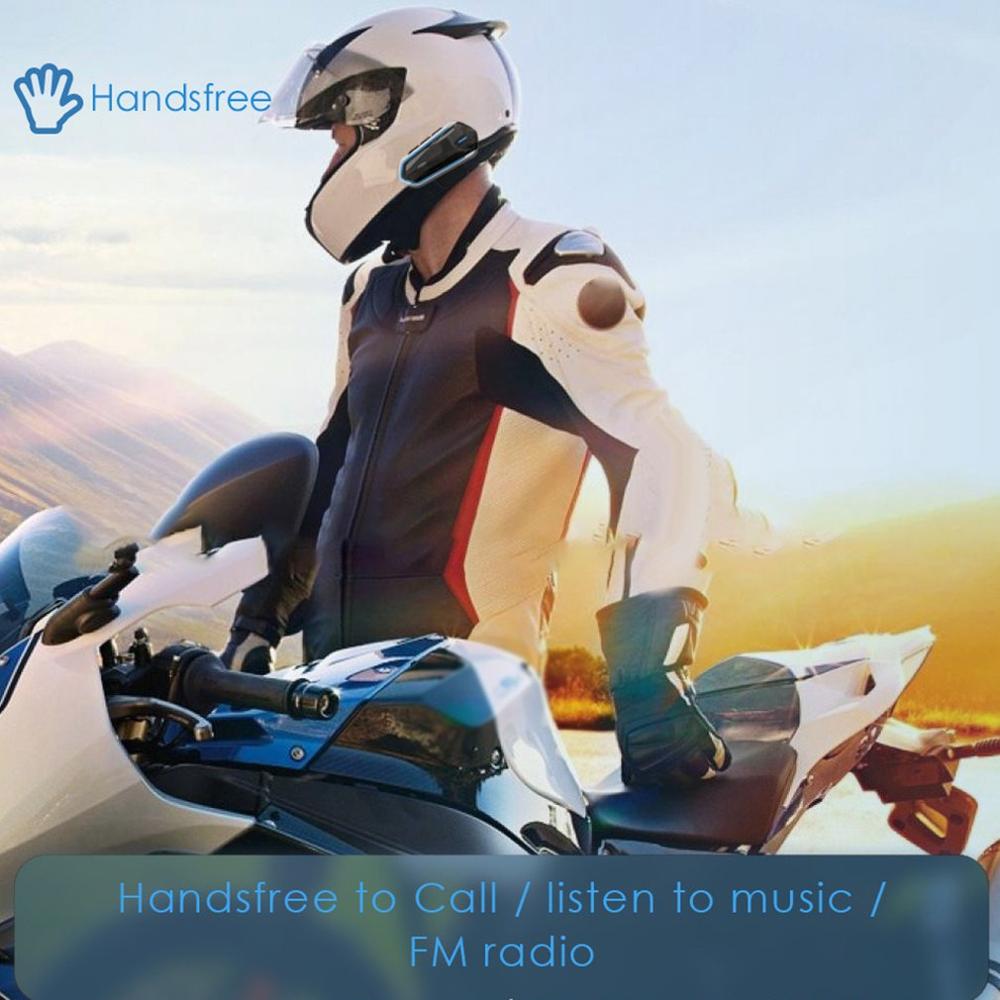 Vandtæt moto trådløs  v4.1 hjelm headset motorcykel fm radio headset stereo hjelm øretelefon med håndfri