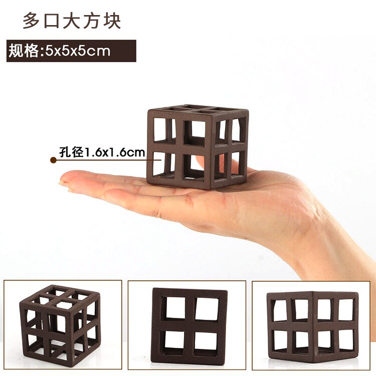 Fish tank landscaping pottery tank hidden hole fish tank spawning hole fish tank shrimp house shrimp nest fish tank decorations: C