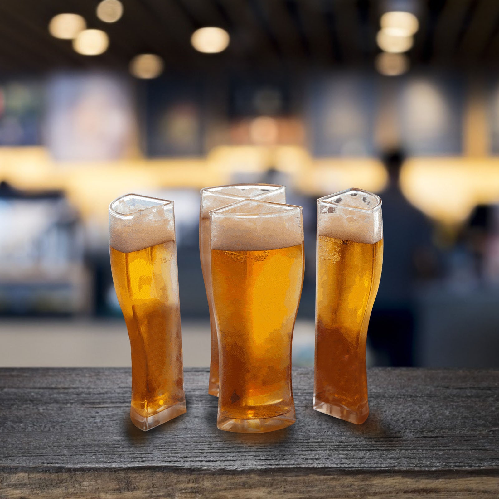 40 #4 In 1 Acryl Plastic Glas Materiaal Wijn Bier Bril Vrienden Party Drinken Bier Glas Mok Thuis kantoor Whisky Glas