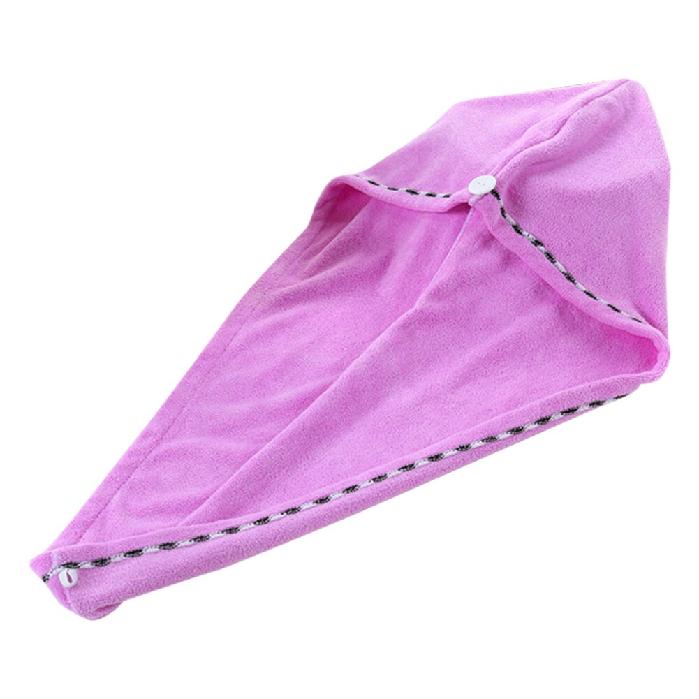 Bouchon de serviette de bain microfibre cheveux séchage enveloppement serviette chapeau Super absorbant Fiber séchage rapide torsion tête serviette pour cheveux humides: LVT