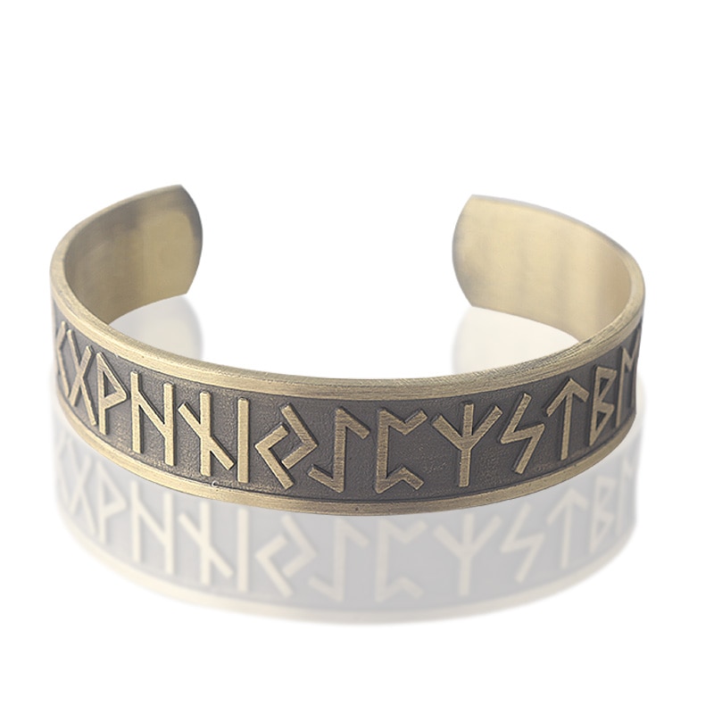 Brazalete de terapia magnética para hombres y mujeres, pulsera de amuleto nórdico vikingo 24, joyería