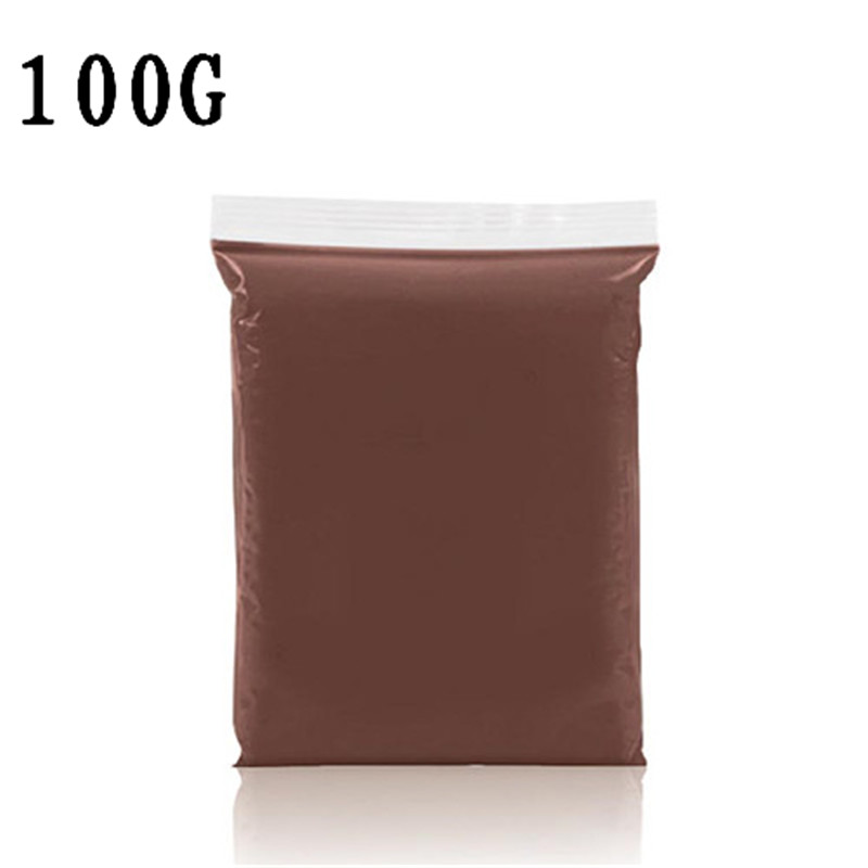 Fluffy Slime Toys Kids DIY Modelling Polymer Clay Intelligent Learning Education Slime Additives Plasticine Toys For Children: Brown