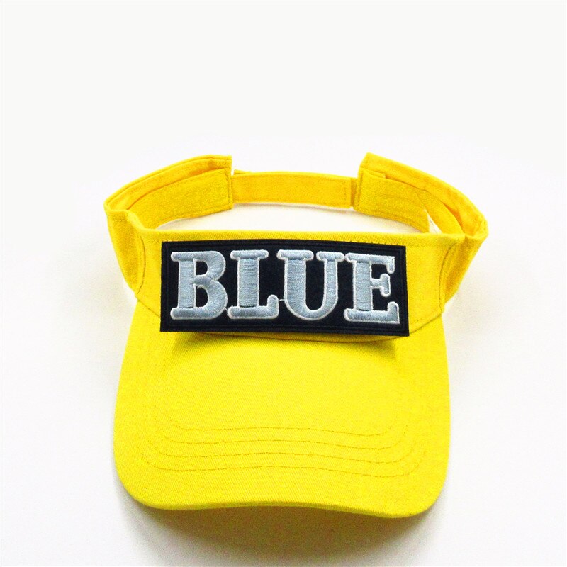 Blauwe Brief Borduurwerk Vizieren Baseball Cap Verstelbare Snapback Cap Voor Mannen En Vrouwen 44