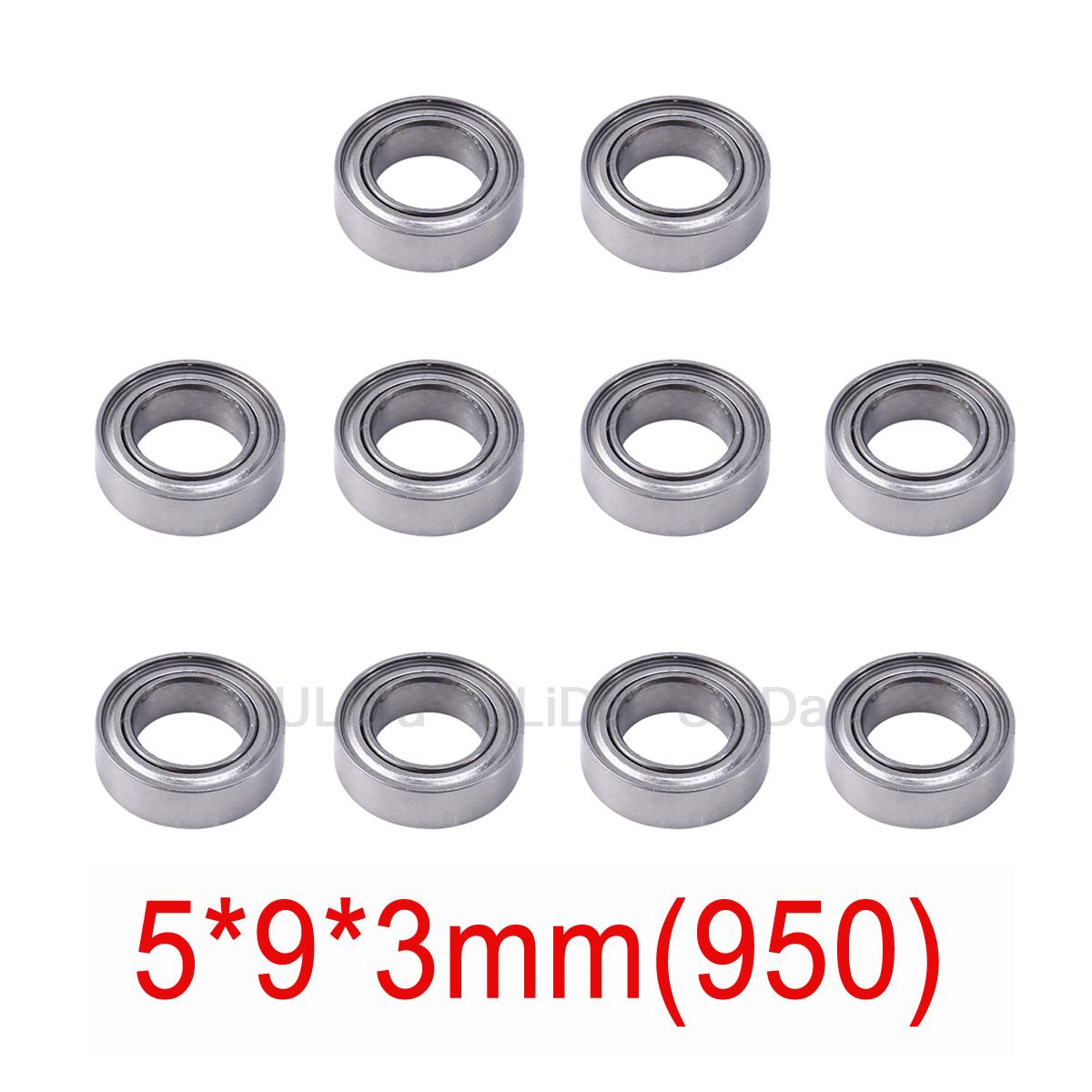 10 Uds 520 620 830 850 950 rodamiento 5mm/6mm rodamientos de rodillos guía para Tamiya Mini 4WD RC Car 2*6*2,5 2*5*2,5 3*8*3 5*8*2,5 5*9*3: plum