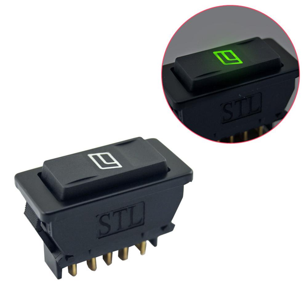 1PC Universal 5-pin Car Power Window Switch With Illumination Indicator black Car Window Lift Switch