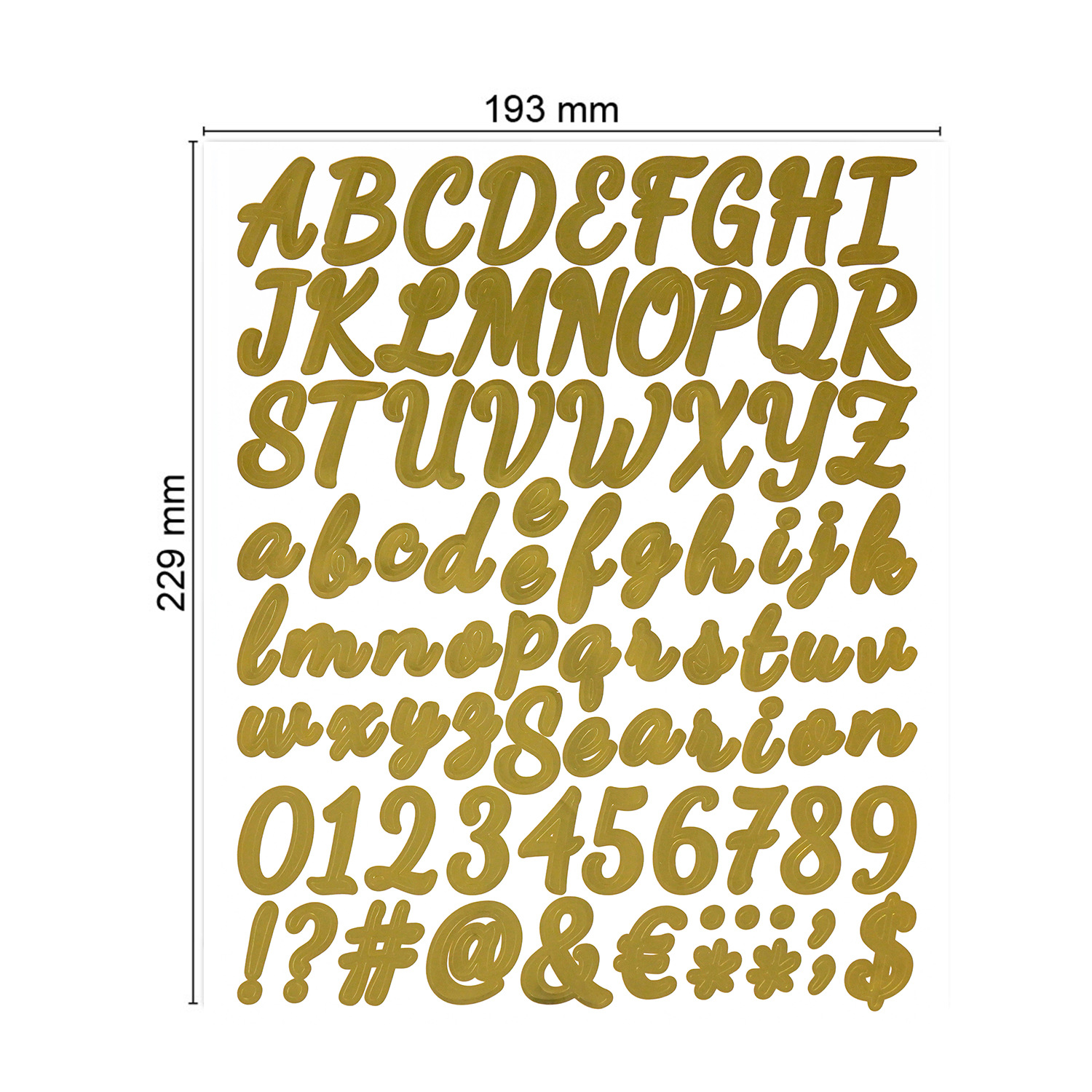 2 sheets Gold Self-Adhesive Vinyl Letters Numbers Alphabet Stickers Mailbox Numbers Sticker for Mailbox, Signs, Home, Window: WHITE