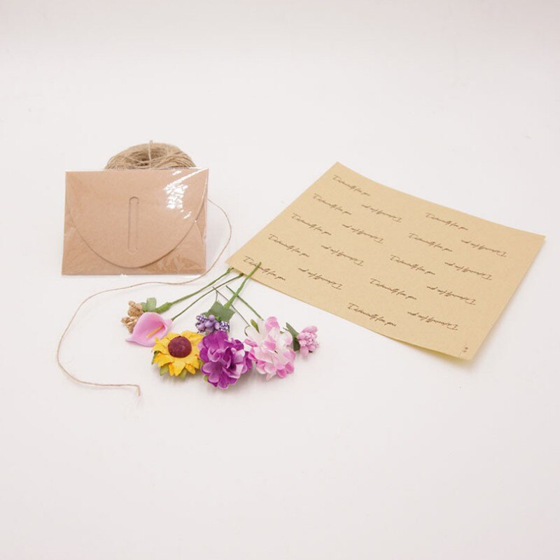 100PCS per pcs Kraft paper invitations wedding envelopes decoration stationery