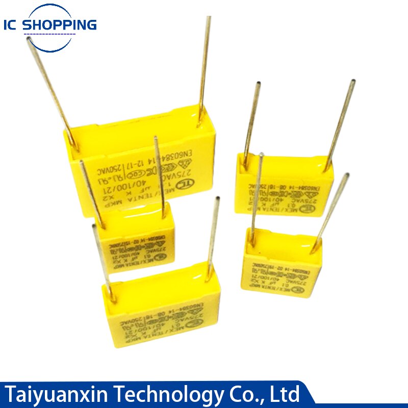 10PCS 275VAC Polypropylene Film Capacitor X2 0.01 0.1 0.15 0.022 0.22 0.33 0.47 0.56 0.68 1.2uf 104K 1uf Correction Capacitor