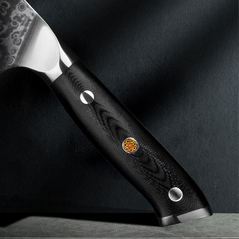 Shuangmali 8 Inch Chinese Chef Knife VG10 Damascus Steel Slicing Knives Sharp Cutting Tools Vegetable Cleaver Knife