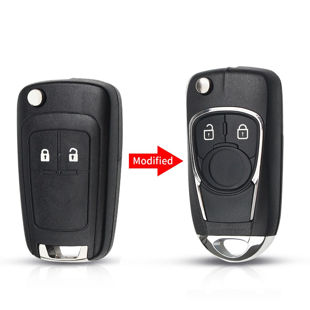 Keyyou 2/3/4/5 -painikkeet muutettu kääntyvä kaukosäädin auton avainkotelo chevrolet cruze -autolle opel opel insignia astra j zafira  c 2: 2 painiketta
