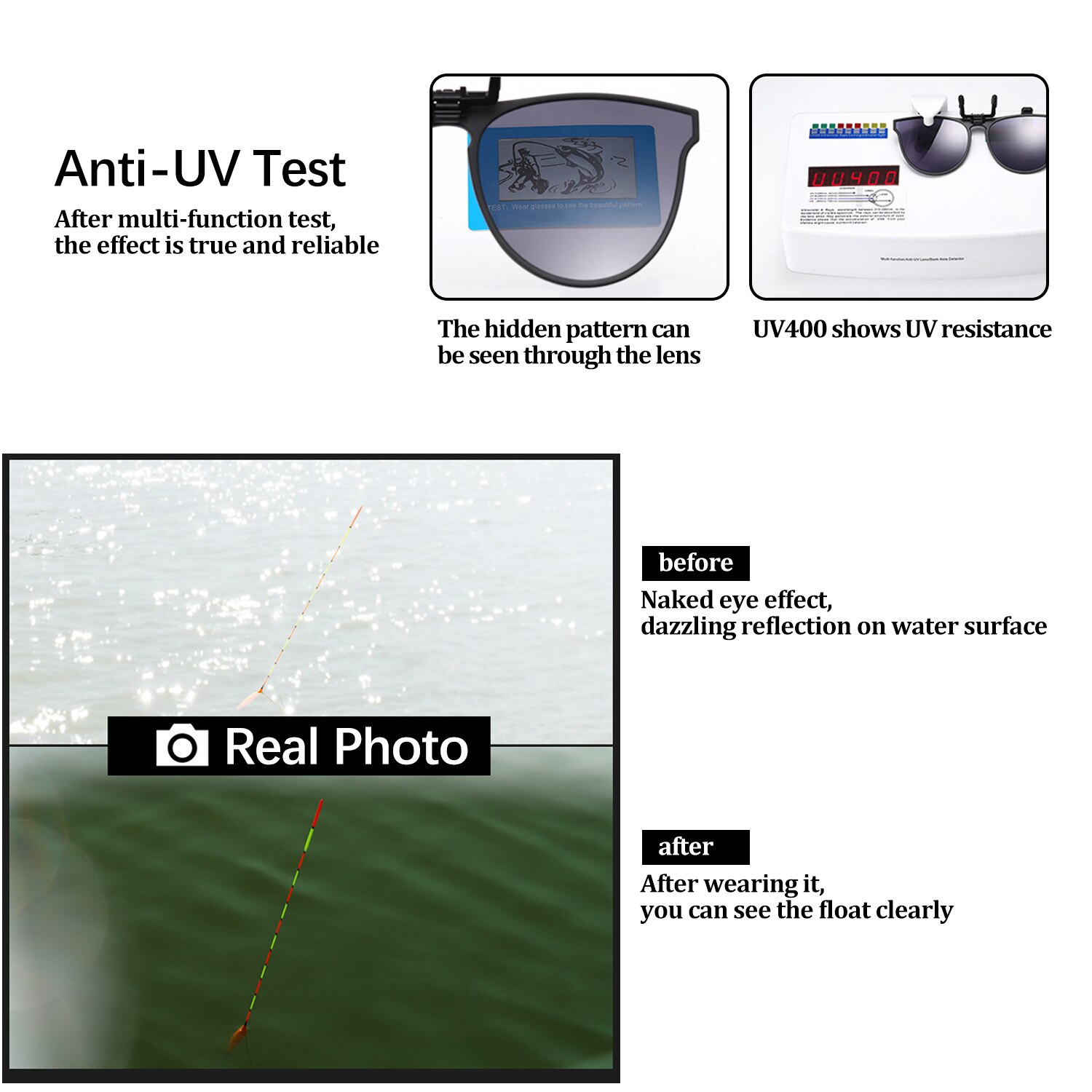 Clip-on Polarized Sunglasses Women Men Black Anti-Glare Driving Glasses with Flip Up for Prescription Glasses UV400 Eyewear