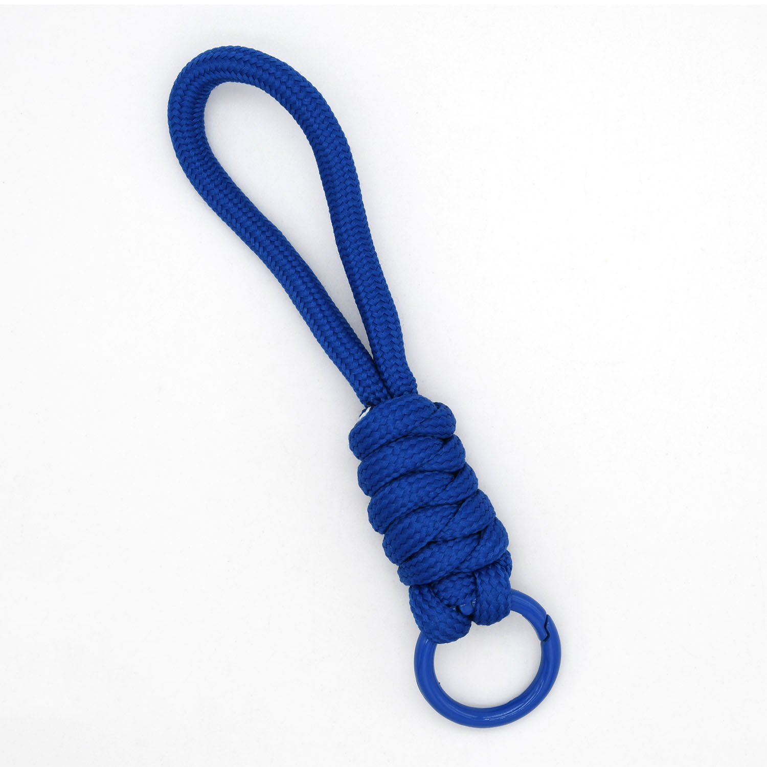 LLavero de cordón trenzado para funda de teléfono para mujer, correa de cuerda con nudo antipérdida, llaveros de coche, accesorios DIY, llavero de