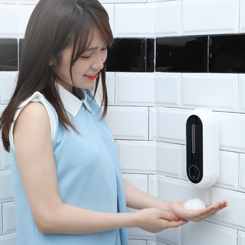 Liquid Soap Dispensers Automatic Intelligent Touchless Sensor Induction Hand Washer Wall Mounted ABS Shampoo Holder Container