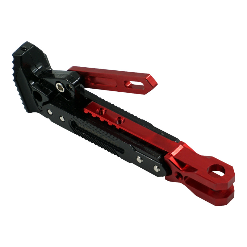 Motorcycle CNC Verstelbare Kick Stand Elektrische Voertuig Zijsteun Zijframe Aluminium Motorfiets Modificatie Accessoires