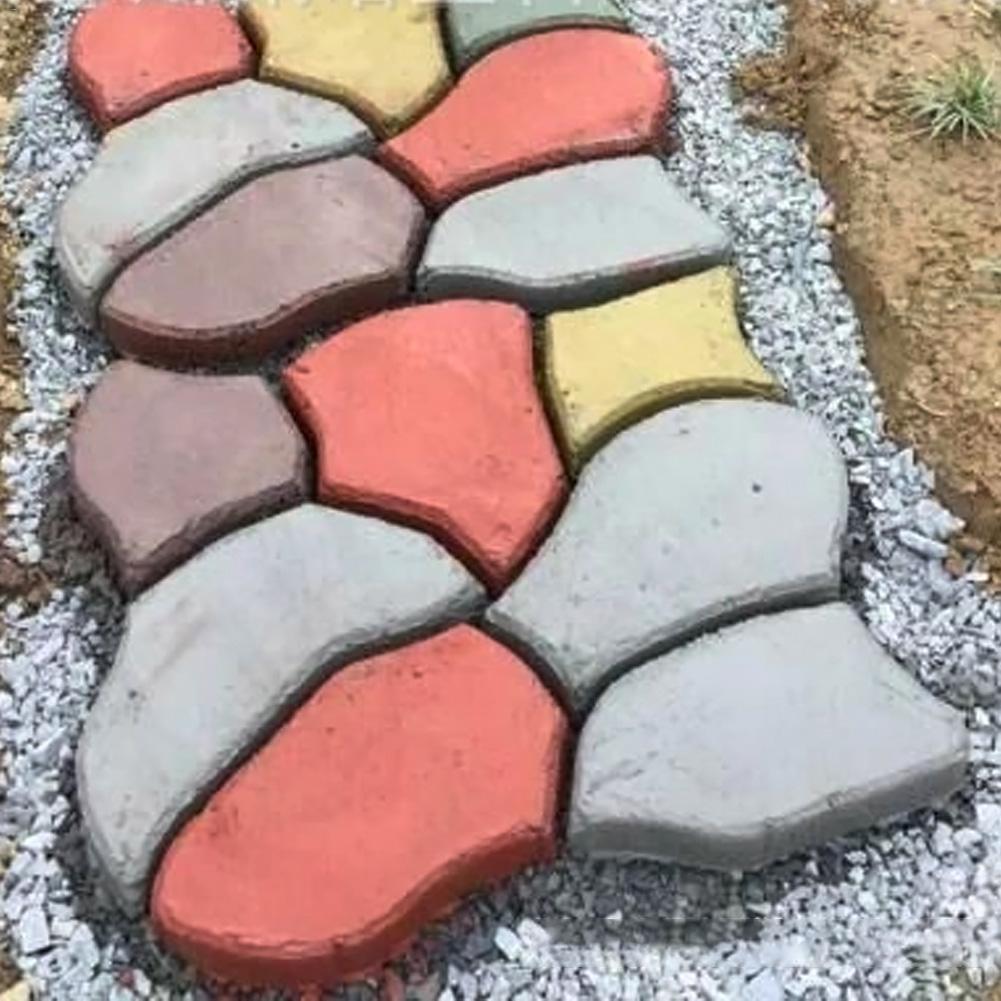 Kunststof vloer bestrating mal diy onregelmatige tuin bestrating mal stoep mal steen mal diy pad maker