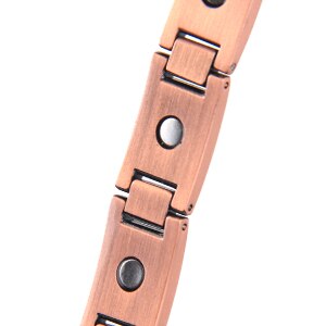 Mocris – Bracelet ajustable en cuivre pur 99.9% pour homme, croix d'énergie magnétique