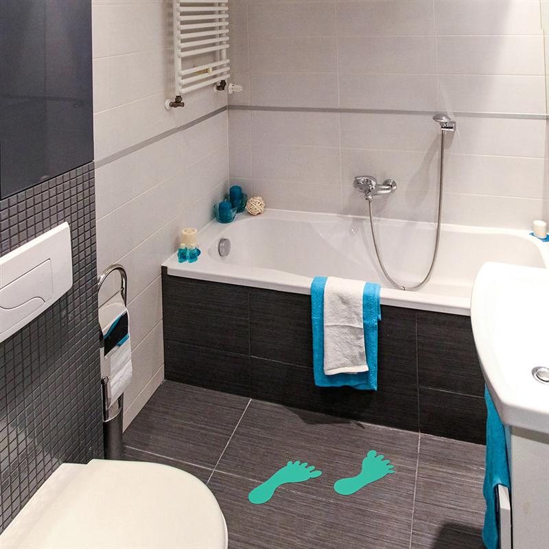 10 Pairs Floor Footprint Decals PVC Footprint Decals Plastic Floor Stickers Floor Sticker for Indoor Kindergarten