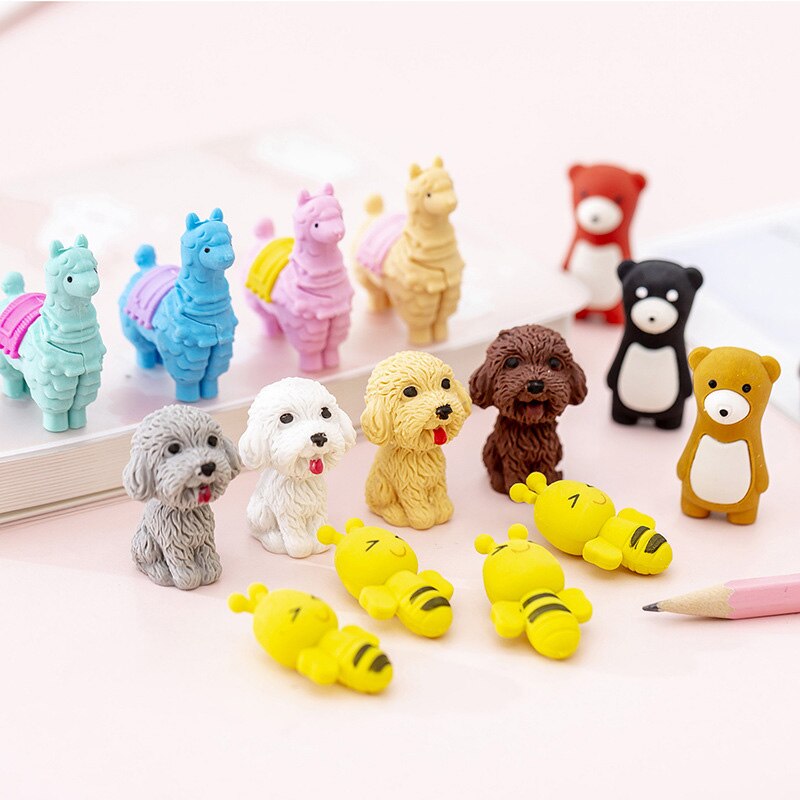 Cartoon Dier Gum Alpaca Beer Bee Hond Gum Kids Gum Als School Prijs