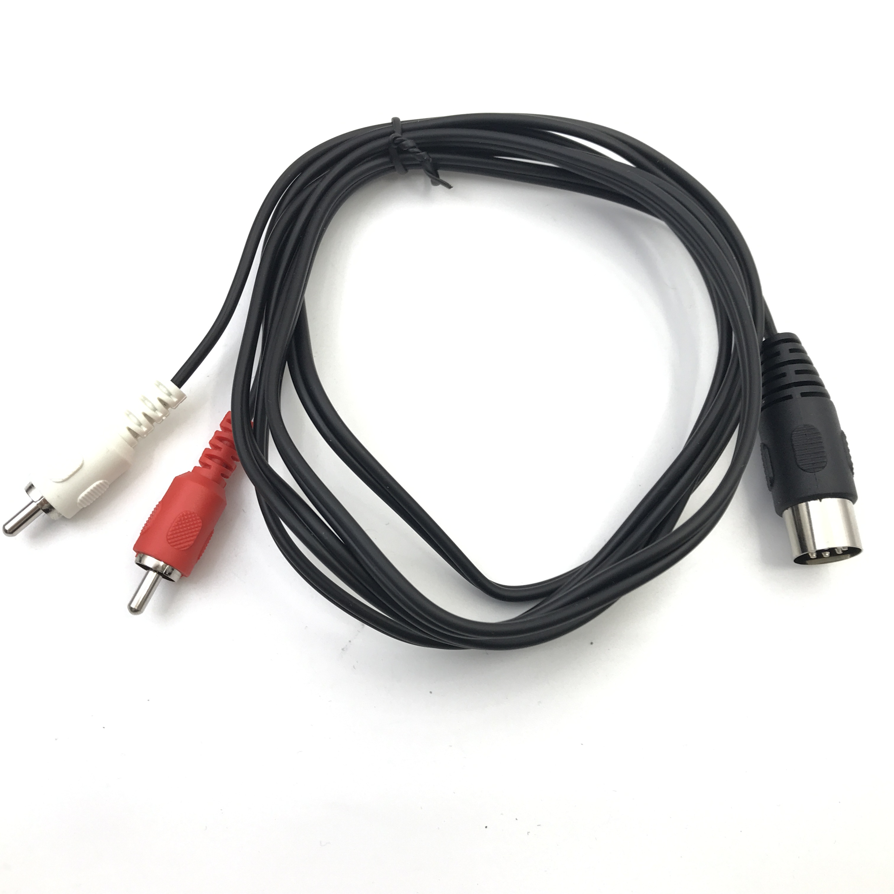 7 Pin DIN to RCA Cable, 7-Pin MIDI Male Plug to 2 RCA Male Audio Adapter Cord for Bang Olufsen, Naim, Quad.Stereo Systems